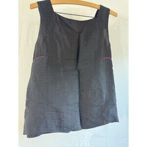 Ha Linh Thu House Of Silk Black Tank Button Sides Xlarge